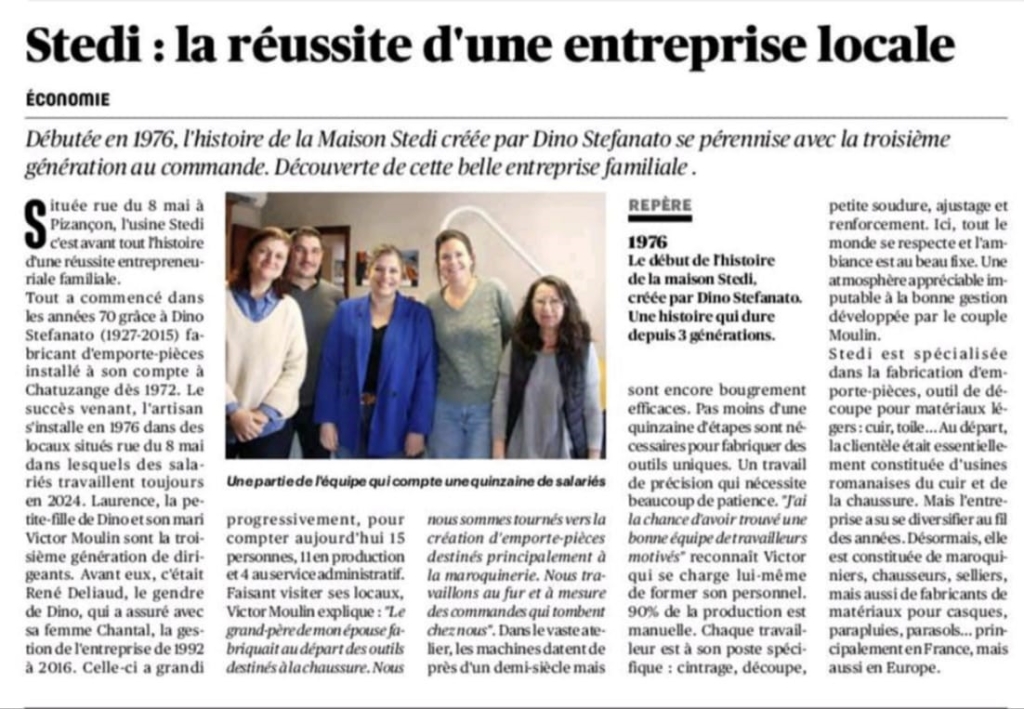 Stedi, fabricant d'emporte-pièces